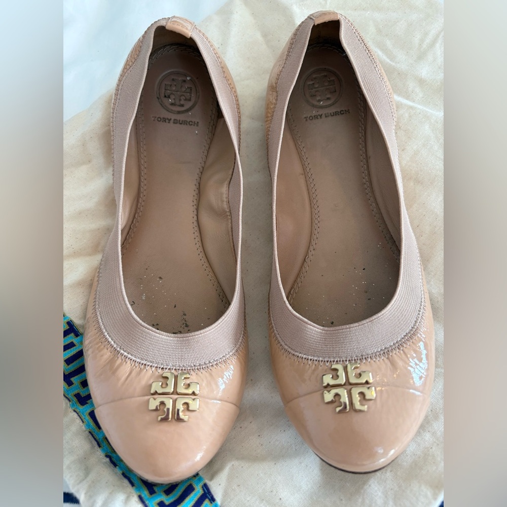 Tory Burch Women's Nude Ballet Flats